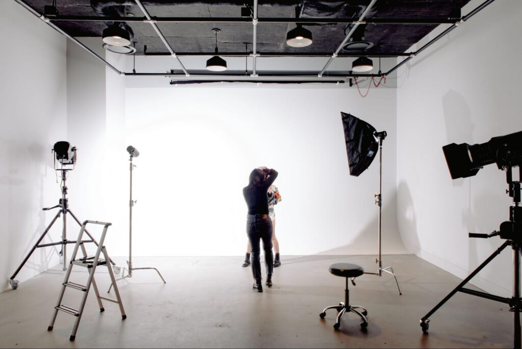 a photography studio